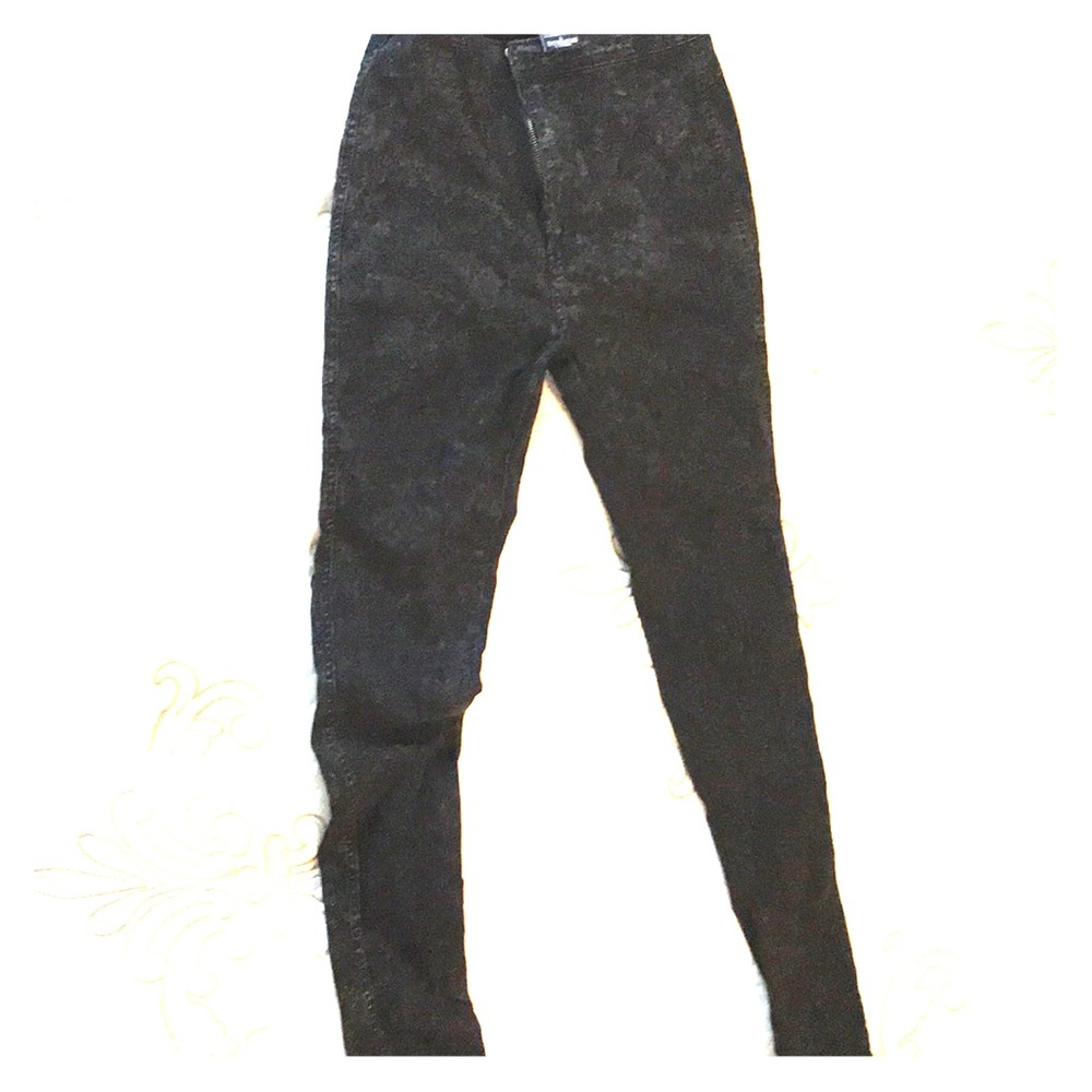 Black high waisted jeans